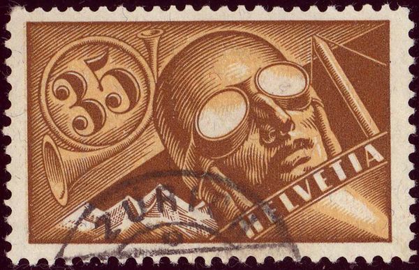Helvetia with Sword overprinted "S.d.N. Bureau international
