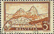 The Myths in front Schwyz and Brunnen (SDN overprint)