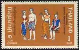 Thai Costumes: Sukhothai Period, 13th-14th Cent.