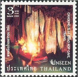 Canoeing in Le Khao Cave, Trang