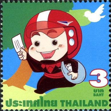 Postman, tree and dove