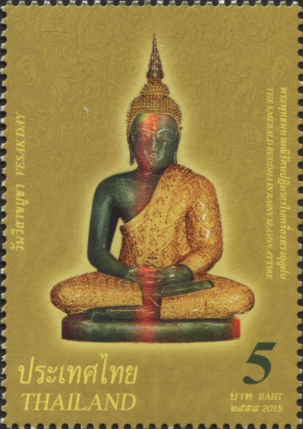 Emerald Buddha in Rainy Season Attire