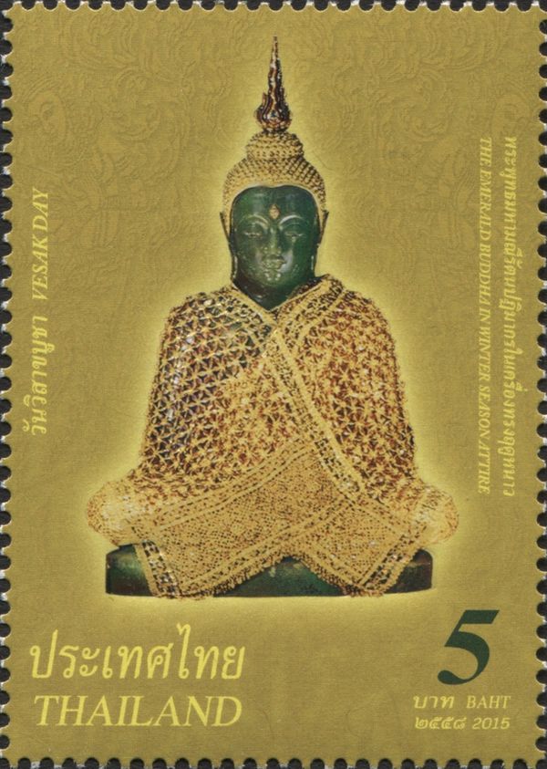 Emerald Buddha in Winter Season Attire