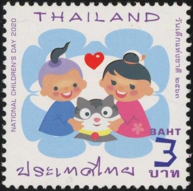 Children with Cat