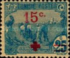 Farmer overprinted Red Cross and surcharged