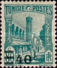 Halfaouine Mosque in Tunis surcharged