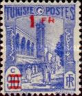 Halfaouine Mosque in Tunis surcharged