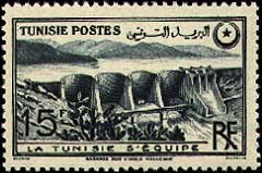 Dam on the River Mellegue