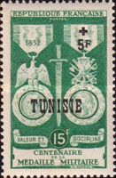 Centennial of the Military Medal overprinted and surcharged