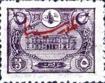 overprint on post stamps of 1913
