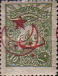overprint on External post stamps 1906
