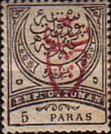 overprint on postage stamps 1876 / 1888