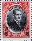 Atatürk Surcharged in Black