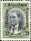 Stamps of year 1910 with overprint