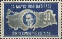 Kemal Ataturk and Turkey Map