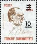 Kemal Ataturk (1881-1938) and Signature - Surcharged