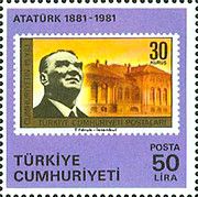 Stamps with Portraits of Turkey and Kemal Ataturk