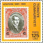 Stamps with Portraits of Turkey and Kemal Ataturk