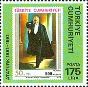Stamps with Portraits of Turkey and Kemal Ataturk