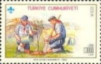 Scouts Planting Tree