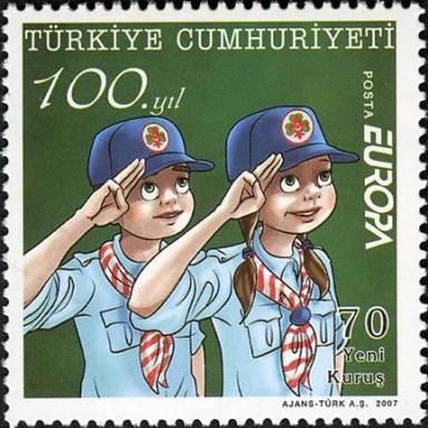 Scouts Saluting