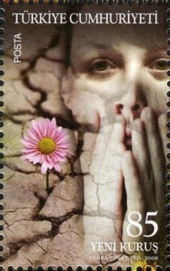 Terrified Woman, Flower in Drought Area