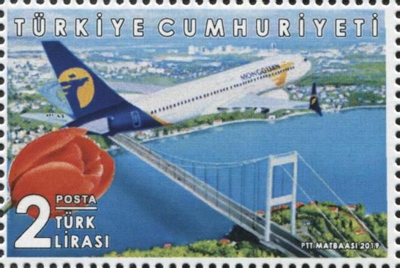 Mongolian Aircraft over Istanbul