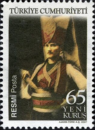 Kemal Ataturk, official stamp (2007)