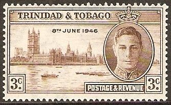 King George VI and Houses of Parliament, London