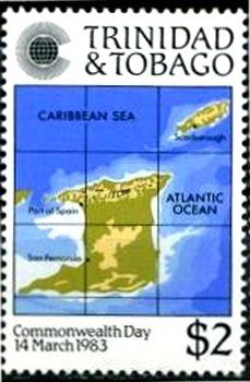 Map of Trinidad and Tobago