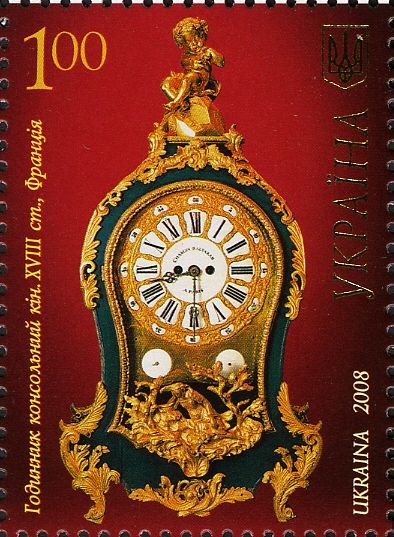 Console clock, end of XVIII с., France
