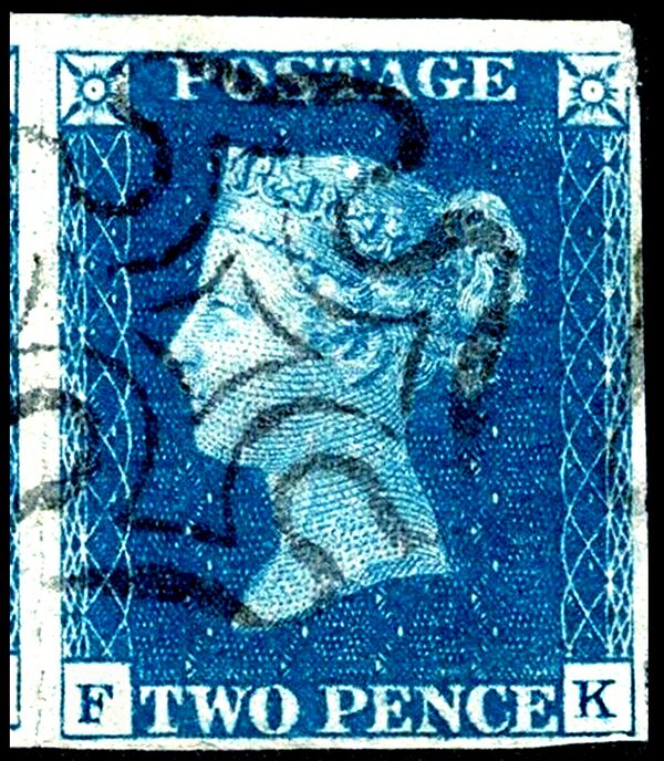 Queen Victoria - Two Penny Deep Blue