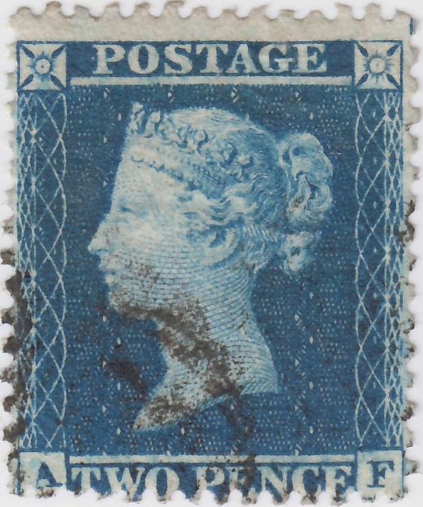 Queen Victoria - 2d Blue Plate 5 Alphabet 2