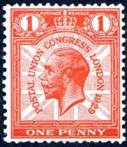 King George V - Postal Union Congress