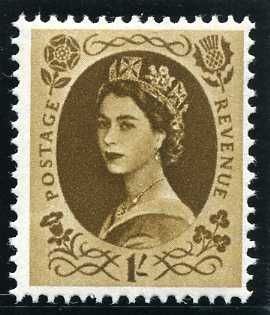 Queen Elizabeth II - 1/- Predecimal Wilding