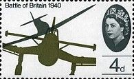 Spitfire attacking Junkers "Stuka" Dive-bomber (phosphor)