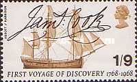 Captain Cook's 'Endeavour' & signature
