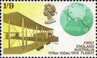 Vickers FB-27 Vimy Aircraft & Globe showing flight