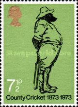 Sketch of W.G. Grace, by Harry Furniss, 7½p