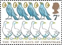 Six Geese-a-laying etc