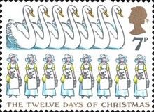 Eight Maids-a-milking etc
