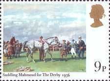 Saddling Mahmoud for the Derby