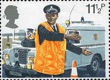 Policeman Directing Traffic