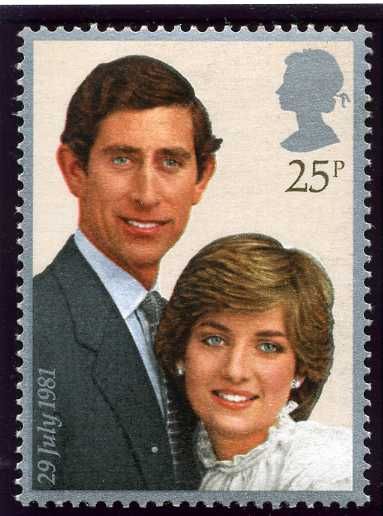 Prince Charles and Lady Diana Spencer 25p