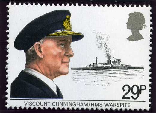 Viscount Cunningham and H.M.S. Warspite