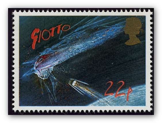 'Giotto' Spacecraft approaching Comet