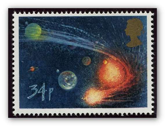 Comet orbiting Sun and Planets