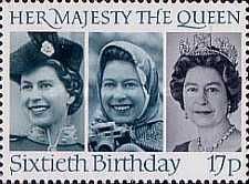 Queen Elizabeth in 1958, 1973 and 1982