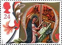 Mary and Jesus in Stable