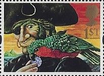 Long John Silver and Parrot (Treasure Island)